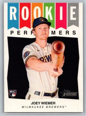 2023 Topps Heritage #RP-9 Joey Wiemer Rookie Performers - Image 1 of 2