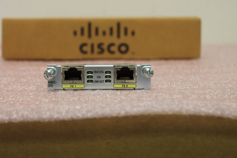 Cisco HWIC-2FE High Speed WAN Interface Card 1YearWarranty 2+Available - Image 1 of 4