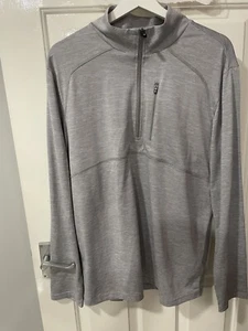 Skechers On The Road quarter Zip Mens 1/4 Top Full Length grey Uk L large - Picture 1 of 7
