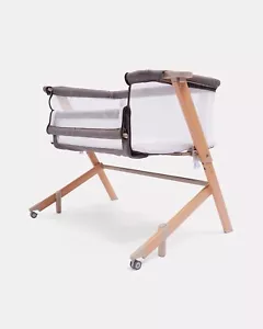 Adjustable Baby Height Co-Sleeper/ Bassinet/New/Grey/ Bedside Sleeper - Picture 1 of 6