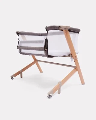 Adjustable Baby Height Co-Sleeper/ Bassinet/New/Grey/ Bedside Sleeper - Image 1 of 4