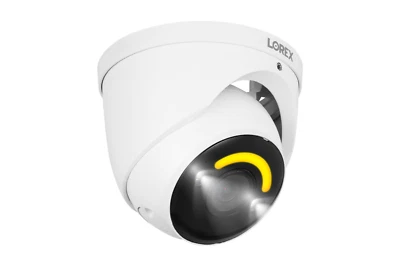 Lorex 4K+ Ultra HD 12MP Smart Security Lighting Deterrence Dome AI PoE IP Wired - Image 1 of 4