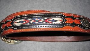 Wrangler Men's Size 34 Western/Aztec Woven Belt Silver Hardware Cowboy Western