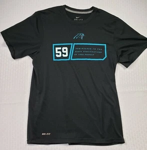 Nike Carolina Panthers Luke Kuechly #59 Black SS Tee Shirt Size Men’s Small - Picture 1 of 7