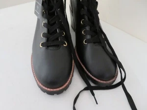 Jack Rogers Water-Resistant Leather Hiker Boots - Harper BLACK NEW 10 M - Picture 1 of 8