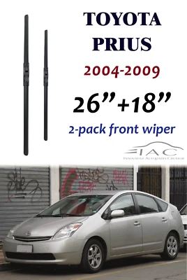For Toyota Prius 2004-2009 26"+18" Front Windshield Wiper Blade 2 Pack - Image 1 of 2