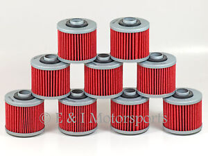 2008-2009 YAMAHA V-STAR 1100 CUSTOM XVS1100 XVS ***9 PACK*** OIL FILTER