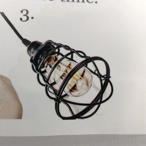 Industrial Metal Light Bulb Cover *NEW - Picture 1 of 5