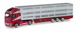 Herpa 306201 scala H0 1/87 Volvo FH Gl. Sella trasportatore bestiame XL ""Vaex"" (NL) - Foto 1 di 1