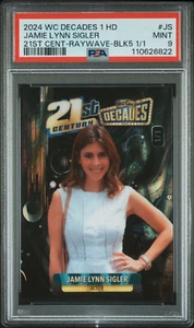 2024 WILD CARD DECENNI 1 21° CENT #JS JAMIE LYNN SIGLER BLACK RAYWAVE FOIL 1/1 - Foto 1 di 2