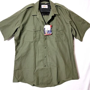 Camisa Uniforme Flying Cross Para Hombre Talla XL F1 FX5100 Manga Corta Verde Oliva Nueva con Etiquetas - Imagen 1 de 14