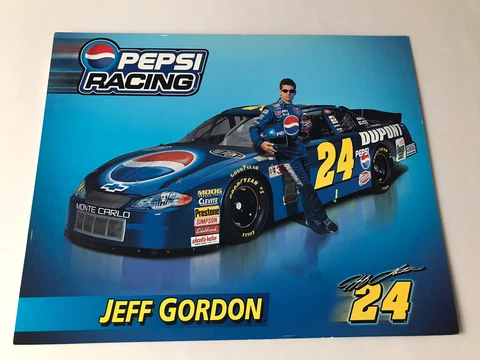 Jeff Gordon 2001 Pepsi Racing Hero postcard Cover