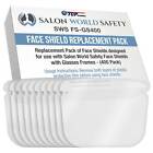 Salon World Safety Replacement Face Shields Only (400 Pack), Frame Not Included