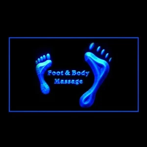 160137 Foot Body Massage Beauty Shop Open Display Lighting Neon Sign - Picture 1 of 16