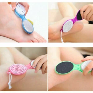 Nail Brush 4in1 Manicure Pedicure Cleaning Scrubbing Toe Brushes Finger Bristles - Picture 1 of 18