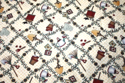 1-1/2 yardas - ven a mi jardín de debbie mumm - tela 100% algodón Foto 1 de 4