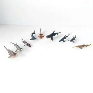 ×9 K&M Shark Animal PVC Figurine Models | Marine Life | Educational - Picture 1 of 15