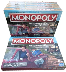 LOT OF 5 Monopoly Jeff Foxworthy Edition Classic Board Game 2-6 Players Hasbro - Picture 1 of 7