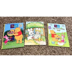 Lot Of 3 Easter Golden Books Pooh Egg Decorating Day Paint with Water Book - Bild 1 von 24