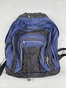L.L. Zaino Bean Turbo Transit blu navy 6 scomparti zip imbottito grande - Foto 1 di 21