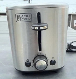 Black+Decker TR0012SS 2-Slice Toaster, Stainless Steel - Picture 1 of 12
