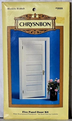 ***Vintage Chrysnbon Five-Panel Door Kit (#2525) for Miniature Dollhouse*** - Image 1 of 2