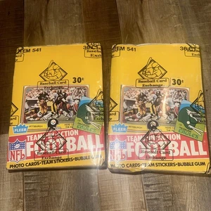 1981 Fleer Teams in Action Football Sealed Boxes - Bild 1 von 2