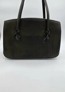 Vintage Leder Handtasche Comtesse Tasche Damentasche Grün Retro Ledertasche - Bild 1 von 8