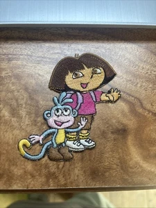 Dora Explorer Boots patch Rare Iron On 3” Hat Retro Logo Bag Jacket Vtg Cartoon - Picture 1 of 3