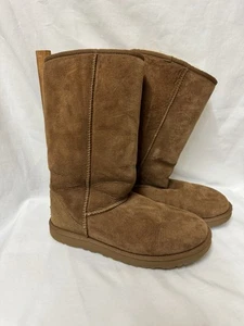 UGG Australia Classic Tall Boots Womens Size 6 Sheepskin Suede 5815 - Picture 1 of 10