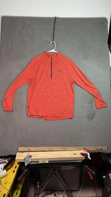 Under Armour Pullover Mens Large Quarter Zip Athletic Long Sleeve Lightweight - Image 1 of 4