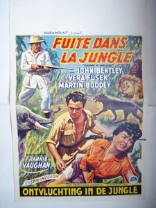 FUITE DANS LA JUNGLE/JOHN BENTLEY / F28A/affiche belge - Picture 1 of 1