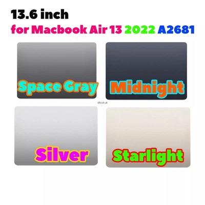 For MacBook Air A2681 2022 M2 EMC:4074 LCD Screen Display Replacement Assembly - Bild 1 von 4