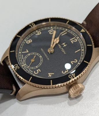 Reloj Hombre Hamilton Caqui Aviation Pilot Pioneer Bronce 43mm H76709530 Foto 1 de 4