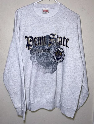 Penn State Nittany Lions Jacket NCAA Football Sweatshirt Nutmeg USA Mens XL - Image 1 of 4