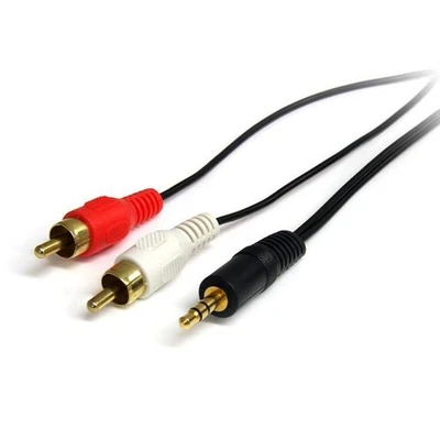 StarTech.com Stereo Audio Kabel 3.5mm/St - 2x RCA/St 0.9m schwarz - Bild 1 von 3