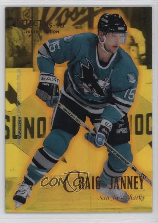 1995-96 Select Certified Edition Mirror Gold Craig Janney #33 - Image 1 of 2