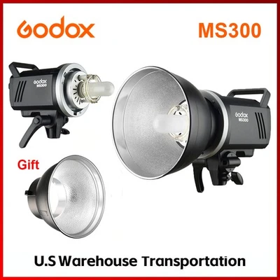 US Godox MS300 Compact Studio Flash 300W 2.4G Inalámbrico Monolight Bowens Mount Foto 1 de 4