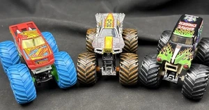 Hot Wheels Monster Jam Trucks: Max-O, Grave Digger, Baja Neon Ltd 1:64 Lot of 3! - Picture 1 of 24
