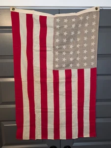 Vintage 48 Sterne amerikanische US-Flagge 40” x 26,5” - Bild 1 von 11