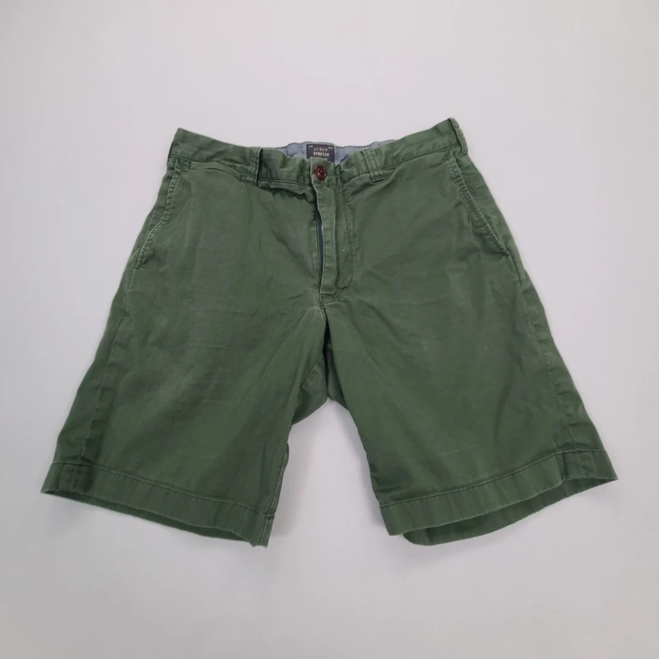 Pantalones Cortos J.Crew Para Hombre 31 Verde Elástico Chino Informal Cómodo Foto 1 de 4