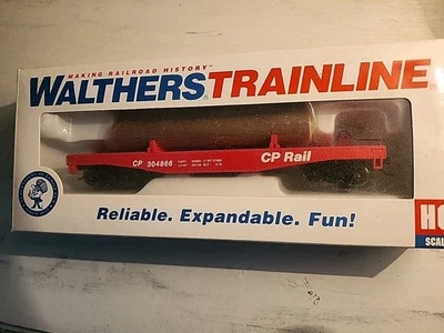 Walthers HO-Scale Canadian Pacific Log Dump Car 931 1771 - Image 1 of 2