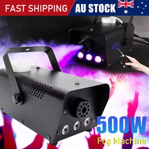 Smoke Machine RGB LED Party Club Disco DJ Effect Wireless Control-500W Fogger - Picture 1 of 11