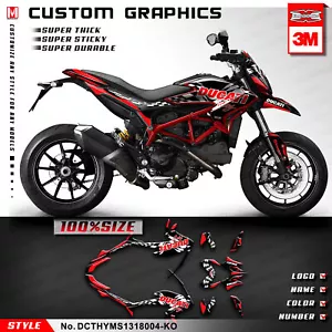 Kungfu Graphics Moto Stickers Racing Decals for Hypermotard Hyperstrada 821 939 - Foto 1 di 19