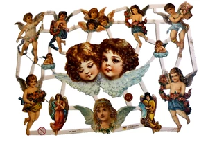 + IMÁGENES BRILLANTES VICTORIANAS OBLATAS Ángel Nicolás No 7217 BRILLO DORADO - Imagen 1 de 1