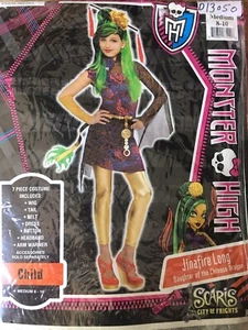 Costume lungo Monster High Jinafire, piccolo 4-6 - nuovo con etichetta - Foto 1 di 3