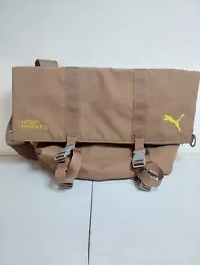 Puma Urban Mobility Purse Bag Brown Nylon Crossbody Hook And Loop Closure - Picture 1 of 7