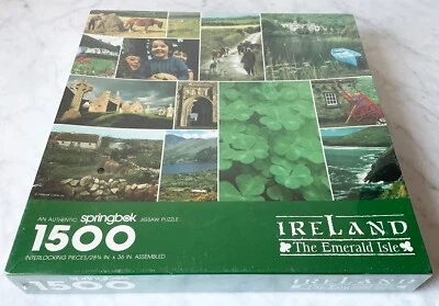 Springbok Ireland The Emerald Isle Jigsaw Puzzle 1500 NEW Sealed-Vintage 1987 - Image 1 of 4