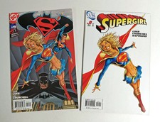 SUPERGIRL #0 and SUPERMAN / BATMAN #19 DC 2005 cover & contents oddity! LN/NM!