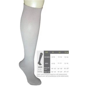 4 Pair Pack Large 10-12 Regular Calf Beige Light Compression Knee High Dress Soc - Picture 1 of 2
